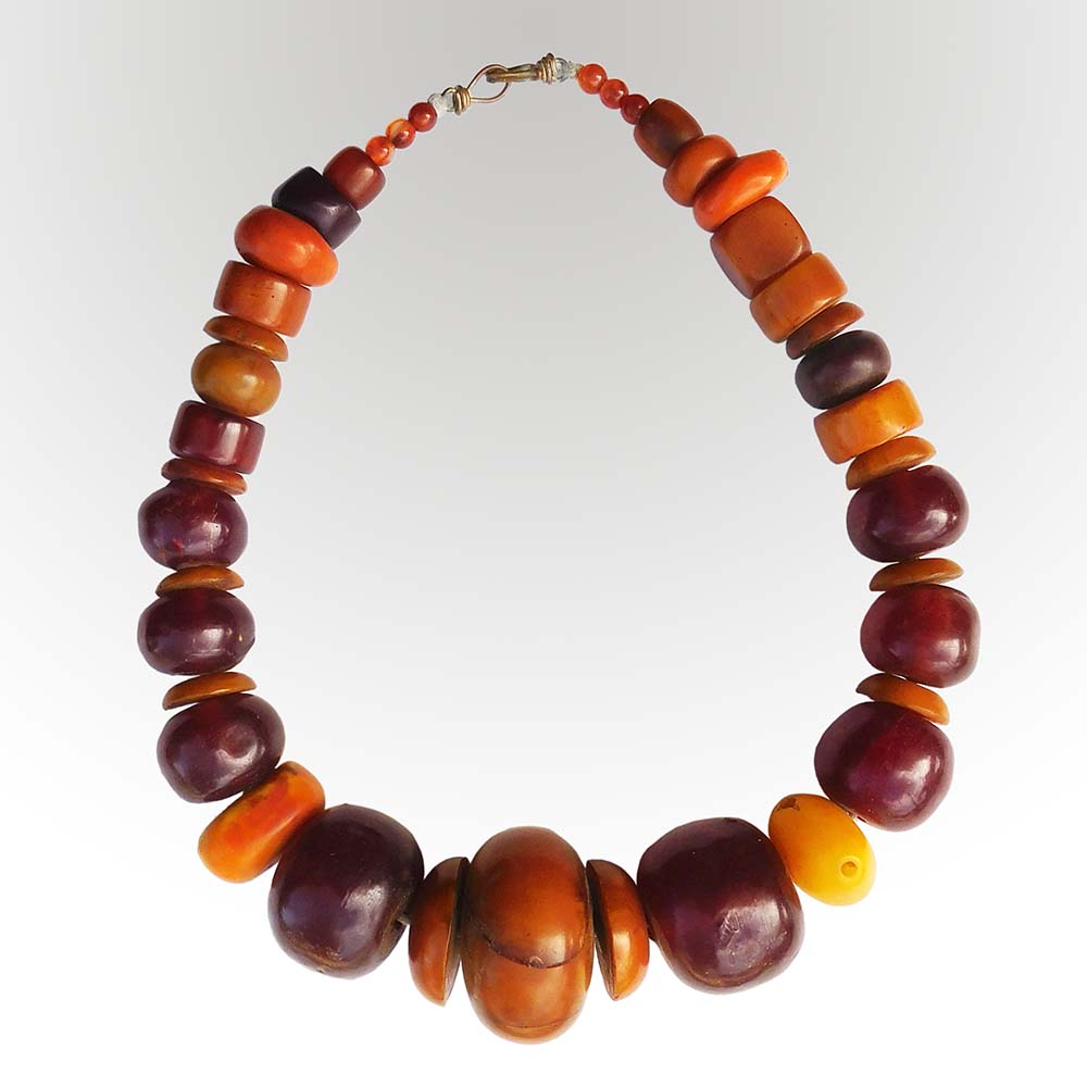 Bracelet En Bakélite Ambré – Véritable Ambre, 24 Grammes, Vintage Testé